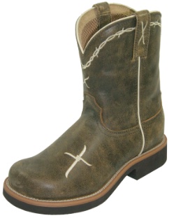 Twisted X WBB0020 for $124.99 Ladies Barn Burner Casual Boot with Bomber Leather Foot and a Wide Round Toe